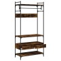 Armario cajones madera ingeniería roble ahumado 89x39x184,5 cm de , Armarios roperos - Ref: Foro24-838955, Precio: 129,59 €, ...