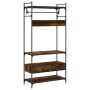 Armario cajones madera ingeniería roble ahumado 89x39x184,5 cm de , Armarios roperos - Ref: Foro24-838955, Precio: 129,59 €, ...