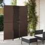 Biombo de 3 paneles ratán sintético marrón de , Divisores de ambientes - Ref: Foro24-365341, Precio: 135,65 €, Descuento: %