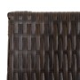Biombo de 3 paneles ratán sintético marrón de , Divisores de ambientes - Ref: Foro24-365341, Precio: 135,65 €, Descuento: %