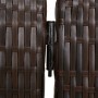 Biombo de 3 paneles ratán sintético marrón de , Divisores de ambientes - Ref: Foro24-365341, Precio: 135,65 €, Descuento: %
