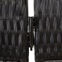 Biombo de 5 paneles ratán sintético negro de , Divisores de ambientes - Ref: Foro24-365348, Precio: 186,01 €, Descuento: %