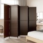 Biombo de 6 paneles ratán sintético marrón de , Divisores de ambientes - Ref: Foro24-365369, Precio: 257,72 €, Descuento: %