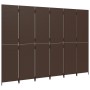 Biombo de 6 paneles ratán sintético marrón de , Divisores de ambientes - Ref: Foro24-365369, Precio: 257,72 €, Descuento: %