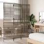 Biombo de 3 paneles ratán sintético gris de , Divisores de ambientes - Ref: Foro24-365374, Precio: 102,20 €, Descuento: %