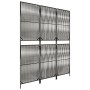 Biombo de 3 paneles ratán sintético gris de , Divisores de ambientes - Ref: Foro24-365374, Precio: 102,20 €, Descuento: %