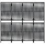 Biombo de 4 paneles ratán sintético negro de , Divisores de ambientes - Ref: Foro24-365376, Precio: 124,48 €, Descuento: %
