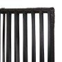 Biombo de 4 paneles ratán sintético negro de , Divisores de ambientes - Ref: Foro24-365376, Precio: 124,48 €, Descuento: %