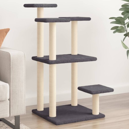 Postes rascadores para gatos con plataformas gris oscuro 98,5cm de , Mobiliario para gatos - Ref: Foro24-172108, Precio: 49,3...