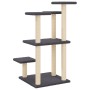 Postes rascadores para gatos con plataformas gris oscuro 98,5cm de , Mobiliario para gatos - Ref: Foro24-172108, Precio: 49,3...
