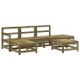 Juego de muebles de jardín 6 pzas madera de pino impregnada de , Conjuntos de jardín - Ref: Foro24-3186542, Precio: 306,02 €,...