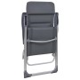 Sillas de camping de aluminio 2 unidades gris 58x69x111 cm de vidaXL, Mobiliario de camping - Ref: Foro24-44312, Precio: 159,...