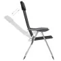 Sillas de camping plegables de aluminio 2 unidades negro de vidaXL, Mobiliario de camping - Ref: Foro24-44305, Precio: 132,80...