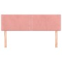 Cabeceros 2 unidades terciopelo rosa 72x5x78/88 cm de , Cabeceros y pies de cama - Ref: Foro24-345943, Precio: 51,24 €, Descu...
