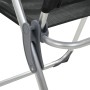 Sillas de camping plegables de aluminio 2 unidades negro de vidaXL, Mobiliario de camping - Ref: Foro24-44305, Precio: 135,19...