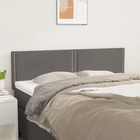 Kopfteile 2 Einheiten graues Kunstleder 72x5x78/88 cm von , Kopf- und Fußteile - Ref: Foro24-345936, Preis: 45,30 €, Rabatt: %