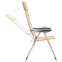 Sillas de camping plegables 2 unidades aluminio crema de vidaXL, Mobiliario de camping - Ref: Foro24-44306, Precio: 128,84 €,...