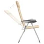 Sillas de camping plegables 2 unidades aluminio crema de vidaXL, Mobiliario de camping - Ref: Foro24-44306, Precio: 126,75 €,...