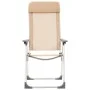 Sillas de camping plegables 2 unidades aluminio crema de vidaXL, Mobiliario de camping - Ref: Foro24-44306, Precio: 126,75 €,...