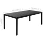 Juego de comedor para jardín 9 piezas negro y marrón de , Conjuntos de jardín - Ref: Foro24-3060087, Precio: 768,66 €, Descue...