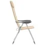 Sillas de camping plegables 2 unidades aluminio crema de vidaXL, Mobiliario de camping - Ref: Foro24-44306, Precio: 126,75 €,...