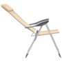 Sillas de camping plegables 2 unidades aluminio crema de vidaXL, Mobiliario de camping - Ref: Foro24-44306, Precio: 128,84 €,...