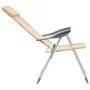 Sillas de camping plegables 2 unidades aluminio crema de vidaXL, Mobiliario de camping - Ref: Foro24-44306, Precio: 126,75 €,...