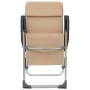 Sillas de camping plegables 2 unidades aluminio crema de vidaXL, Mobiliario de camping - Ref: Foro24-44306, Precio: 128,84 €,...