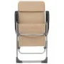 Sillas de camping plegables 2 unidades aluminio crema de vidaXL, Mobiliario de camping - Ref: Foro24-44306, Precio: 126,75 €,...