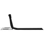 Folding beach mat 2 units steel and black fabric by vidaXL, Loungers - Ref: Foro24-44328, Price: 43,61 €, Discount: %
