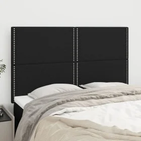 Kopfteile 4 Einheiten aus schwarzem Stoff 72x5x78/88 cm von , Kopf- und Fußteile - Ref: Foro24-3116192, Preis: 83,05 €, Rabat...