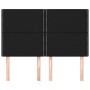 Cabeceros 4 unidades tela negro 72x5x78/88 cm de , Cabeceros y pies de cama - Ref: Foro24-3116192, Precio: 84,10 €, Descuento: %