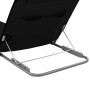 Estera de playa plegable 2 unidades acero y tela negra de vidaXL, Tumbonas - Ref: Foro24-44328, Precio: 44,07 €, Descuento: %