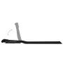 Folding beach mat 2 units steel and black fabric by vidaXL, Loungers - Ref: Foro24-44328, Price: 43,61 €, Discount: %
