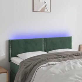 Cabecero con LED de terciopelo gris oscuro 144x5x78/88 cm de , Cabeceros y pies de cama - Ref: Foro24-3121523, Precio: 50,29 ...