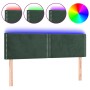Cabecero con LED de terciopelo gris oscuro 144x5x78/88 cm de , Cabeceros y pies de cama - Ref: Foro24-3121523, Precio: 50,29 ...