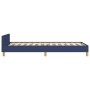 Estructura de cama con cabecero de tela azul 80x200 cm de , Camas y somieres - Ref: Foro24-3124934, Precio: 134,84 €, Descuen...