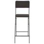 Taburete jardín plegable 2 uds HDPE acero marrón look ratán de vidaXL, Sillas de jardín - Ref: Foro24-44558, Precio: 149,94 €...