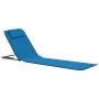 Folding beach mats 2 units steel and blue fabric by vidaXL, Loungers - Ref: Foro24-44327, Price: 52,31 €, Discount: %