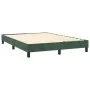 Box spring bed with mattress and LED dark green velvet 140x190cm by , Beds and slatted bases - Ref: Foro24-3134342, Price: 44...