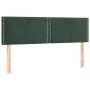 Box spring bed with mattress and LED dark green velvet 140x190cm by , Beds and slatted bases - Ref: Foro24-3134342, Price: 44...