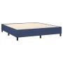 Box spring bed mattress and LED lights blue fabric 160x200 cm by , Beds and slatted bases - Ref: Foro24-3138251, Price: 529,3...