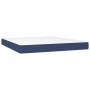 Cama box spring colchón y luces LED tela azul 160x200 cm de , Camas y somieres - Ref: Foro24-3138251, Precio: 534,42 €, Descu...