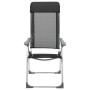 Sillas de camping plegables de aluminio 4 unidades negro de vidaXL, Mobiliario de camping - Ref: Foro24-44308, Precio: 238,03...