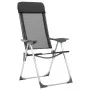 Sillas de camping plegables de aluminio 4 unidades negro de vidaXL, Mobiliario de camping - Ref: Foro24-44308, Precio: 234,82...