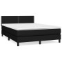Cama box spring con colchón tela negro 140x200 cm de , Camas y somieres - Ref: Foro24-3139979, Precio: 447,49 €, Descuento: %