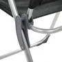 Sillas de camping plegables de aluminio 4 unidades negro de vidaXL, Mobiliario de camping - Ref: Foro24-44308, Precio: 234,82...