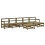 Juego de muebles de jardín 7 pzas madera de pino impregnada de , Conjuntos de jardín - Ref: Foro24-3186430, Precio: 366,75 €,...