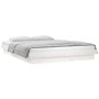 Estructura de cama con LEDs madera maciza blanca 150x200 cm de , Camas y somieres - Ref: Foro24-819978, Precio: 177,64 €, Des...