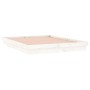 Estructura de cama con LEDs madera maciza blanca 150x200 cm de , Camas y somieres - Ref: Foro24-819978, Precio: 177,64 €, Des...